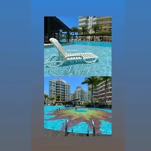  Apartamento Beto Carrero/praia/piscina/apartamento 2q/300canais/nautilus Club, Playground E Academia, Na Quadra Do Mar